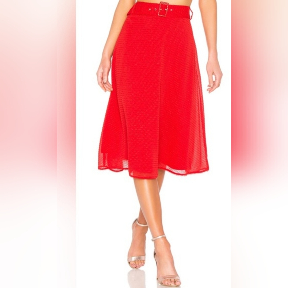 House of Harlow 1960 Scarlet A-Line Skirt
